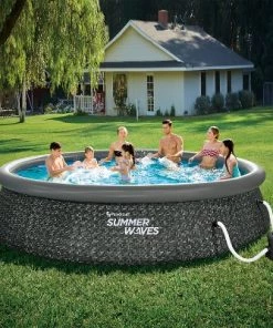Summer Waves 14 x 3 Ft Quick Set Above Ground Swimming Pool with Pump and Ladder 6 Summer Waves 14 x 3 Ft Quick Set Above Ground Swimming Pool with Pump and Ladder -Swimming Pools Sales unnamed file 1042