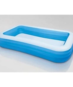 Intex 10ft x 2in Swim Center Family Backyard Inflatable Kiddie Swimming Pool