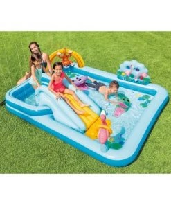 Intex 96" x 78" x 28" Inflatable Jungle Adventure Play Center Spray Kiddie Pool