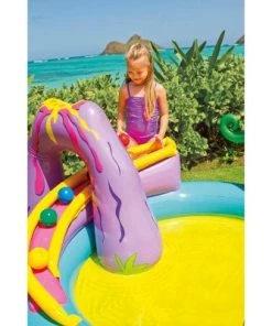 Intex 11ft x 7.5ft x 44in Dinoland Backyard Play Center Kiddie Inflatable Swimming Pool with Slide, Dino Arch Water Sprayer and Games for Ages 2+ -Swimming Pools Sales unnamed file 1100