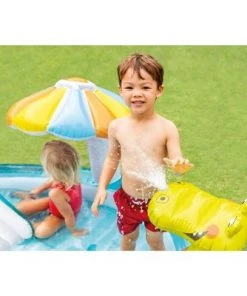 Intex 57165EP Gator 6.6ft x 5.6ft x 4in Outdoor Inflatable Kiddie Pool Water Play Center with Slide, for Toddlers Ages 2 and Up -Swimming Pools Sales unnamed file 1104