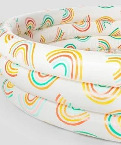 Inflatable 3-Ring Pool - Sun Squad™ Rainbow