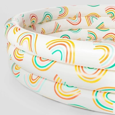 Inflatable 3-Ring Pool - Sun Squad™ Rainbow 1 Inflatable 3-Ring Pool - Sun Squad™ Rainbow