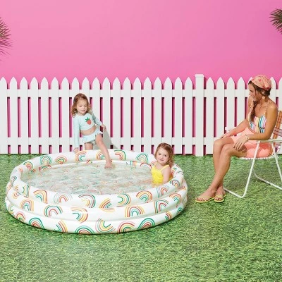 Inflatable 3-Ring Pool - Sun Squad™ Rainbow 3 Inflatable 3-Ring Pool - Sun Squad™ Rainbow - Image 3