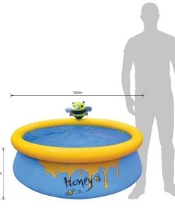 JLeisure Sun Club 12010 5 Foot x 16.5 Inch 1 to 2 Person Capacity 3D Kids Outdoor Above Ground Inflatable Kiddie Swimming Pool, Blue -Swimming Pools Sales unnamed file 1131