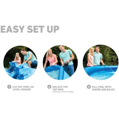 Intex 15' x 42" Inflatable Swimming Pool w/ pool set and Intex 15-Ft Pool Cover 4 Intex 15' x 42" Inflatable Swimming Pool w/ pool set and Intex 15-Ft Pool Cover - Image 4
