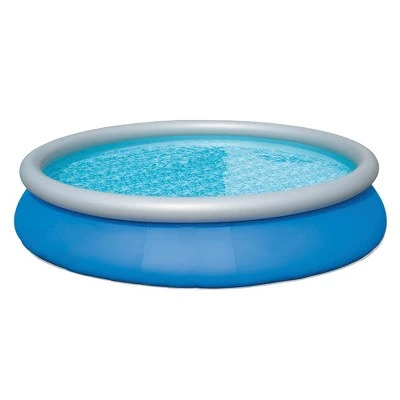 Bestway 57267E Fast Set Up 15 Foot x 33 Inch Outdoor Inflatable Top Ring Round Above Ground Swimming Pool Set with 530 GPH Filter Pump, Blue 3 Bestway 57267E Fast Set Up 15 Foot x 33 Inch Outdoor Inflatable Top Ring Round Above Ground Swimming Pool Set with 530 GPH Filter Pump, Blue - Image 3