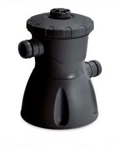 Summer Waves P1A01030A 10ft x 2.5ft Quick Set Ring Above Ground Inflatable Outdoor Swimming Pool with GFCI RX300 Filter Pump, Dark Wicker