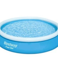 Bestway 57275E Fast Set Up 12 Feet x 30 Inch Inflatable Above Ground Swimming Pool with 330 GPH Filter Pump and Type V/Type K 330 GPH Filter Cartridge