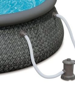 Summer Waves P10012361 Quick Set 12ft x 36in Outdoor Round Ring Inflatable Above Ground Swimming Pool with Filter Pump and Filter Cartridge, Gray -Swimming Pools Sales unnamed file 1185