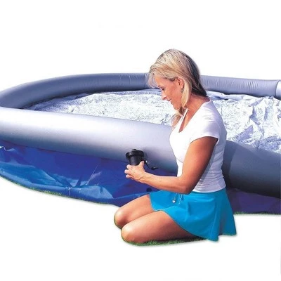 Bestway 57267E Fast Set Up 8ft x 26in Outdoor Inflatable Round Above Ground Swimming Pool with 330 GPH Filter Pump, Blue 4 Bestway 57267E Fast Set Up 8ft x 26in Outdoor Inflatable Round Above Ground Swimming Pool with 330 GPH Filter Pump, Blue - Image 4
