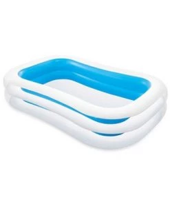 Intex Swim Center 198 Gal. Family Swimming Pool & 120V Electric Air Pump
