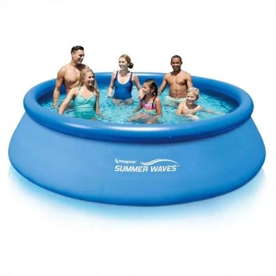 Summer Waves P1001236A Quick Set 12ft x 3ft Outdoor Inflatable Ring Above Ground Outdoor Swimming Pool with GFCI RX300 Filter Pump System, Blue 4 Summer Waves P1001236A Quick Set 12ft x 3ft Outdoor Inflatable Ring Above Ground Outdoor Swimming Pool with GFCI RX300 Filter Pump System, Blue - Image 4