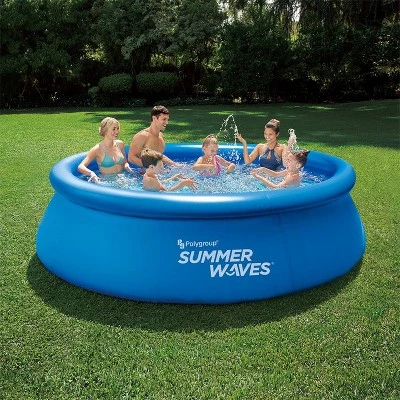 Summer Waves P1001236A Quick Set 12ft x 3ft Outdoor Inflatable Ring Above Ground Outdoor Swimming Pool with GFCI RX300 Filter Pump System, Blue 5 Summer Waves P1001236A Quick Set 12ft x 3ft Outdoor Inflatable Ring Above Ground Outdoor Swimming Pool with GFCI RX300 Filter Pump System, Blue - Image 5
