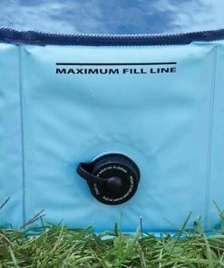 Cool Pup Splash About 63 Inch Diameter 12 Inches Tall Collapsible PVC Outdoor Dog Pet Swimming Pool, 119.25 Gallon, Blue