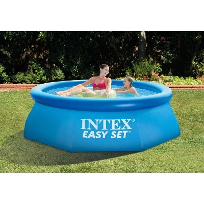 Intex 8ft x 30in Easy Set Inflatable Above Ground Family Swimming Pool (No Pump) 1 Intex 8ft x 30in Easy Set Inflatable Above Ground Family Swimming Pool (No Pump)