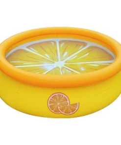 JLeisure Sun Club 17789 5 Foot x 16.5 Inch 1 to 2 Person Capacity Orange 3D Kids Above Ground Inflatable Outdoor Backyard Kiddie Swimming Pool -Swimming Pools Sales unnamed file 1292