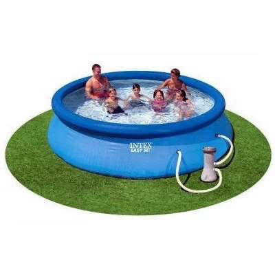 Intex 28131EH 12 Foot x 30 Inch Easy Set Above Ground Inflatable 4 Person Swimming Pool with 530 GPH Filter Pump for Children and Adults 2 Intex 28131EH 12 Foot x 30 Inch Easy Set Above Ground Inflatable 4 Person Swimming Pool with 530 GPH Filter Pump for Children and Adults - Image 2