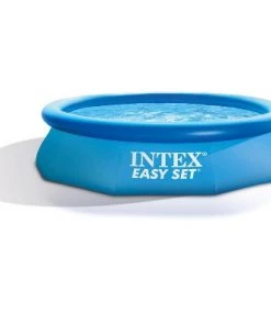 Intex 10'x2.5' Kid Swimming Pool w/Filter Pump & Cleaning Maintenance Kit