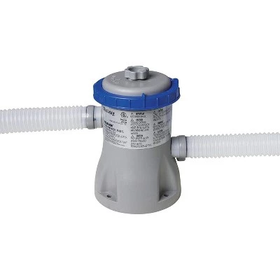 Bestway 57275E Fast Set Up 12ft x 30in Outdoor Inflatable Round Above Ground Swimming Pool Set with 330 GPH Filter Pump & Solution Blend, Blue 4 Bestway 57275E Fast Set Up 12ft x 30in Outdoor Inflatable Round Above Ground Swimming Pool Set with 330 GPH Filter Pump & Solution Blend, Blue - Image 4