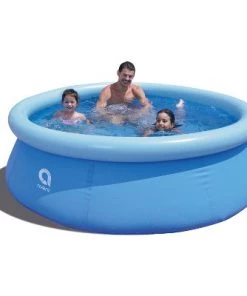 JLeisure Avenli 8' x 25" & 5' x 16.5" 2 to 3 Person Capacity Prompt Set and 3D Orange Above Ground Kids Inflatable Outdoor Swimming Pool (2 Pack) -Swimming Pools Sales unnamed file 1337