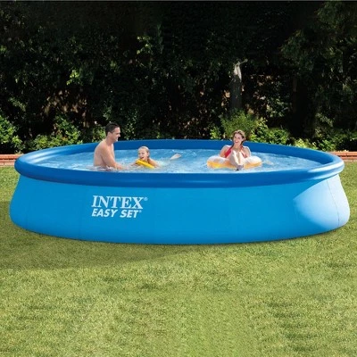 Intex 15’x33” Inflatable Swimming Pool w/ Filter Pump (2 Pack) & 15’ Pool Cover 4 Intex 15’x33” Inflatable Swimming Pool w/ Filter Pump (2 Pack) & 15’ Pool Cover - Image 4