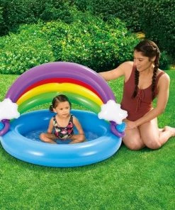 Summer Waves K90457000 Inflatable Blowup Portable Rainbow Baby Shade Canopy Infant Kiddie Pool with Soft Cushioned Base and Repair Patch 5 Summer Waves K90457000 Inflatable Blowup Portable Rainbow Baby Shade Canopy Infant Kiddie Pool with Soft Cushioned Base and Repair Patch -Swimming Pools Sales unnamed file 1466