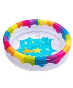 Sloosh Inflatable Rainbow Kiddie Pool Set
