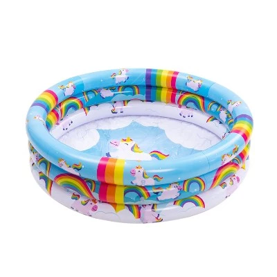 Sloosh Inflatable Rainbow Kiddie Pool Set 2 Sloosh Inflatable Rainbow Kiddie Pool Set - Image 2