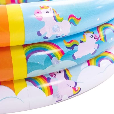 Sloosh Inflatable Rainbow Kiddie Pool Set 3 Sloosh Inflatable Rainbow Kiddie Pool Set - Image 3