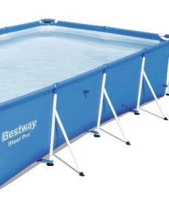 Bestway 13 Foot x 7 Foot x 32 Inch Rectangular Steel Pro Frame Durable 3 Ply PVC Above Ground Swimming Pool with 1,500 GPH Flowclear Filter Pump -Swimming Pools Sales unnamed file 155