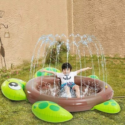 SLOOSH - Turtle Sprinkler Kiddie Pool 3 SLOOSH - Turtle Sprinkler Kiddie Pool - Image 3