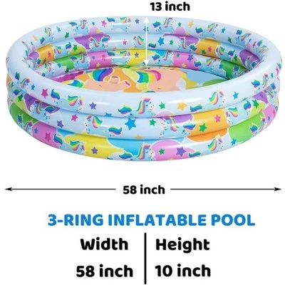 SLOOSH - 58'' Unicorn w/ Cloud Inflatable Kiddie Pool 1 SLOOSH - 58'' Unicorn w/ Cloud Inflatable Kiddie Pool