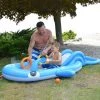 Pool Central 6.75ft Inflatable Childrens Whale Shaped Interactive Play Pool