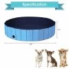 Costway 63'' Foldable Dog Pet Pool Kiddie Bathing Tub Indoor Outdoor Portable Leakproof
