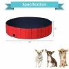 Costway 55'' Foldable Dog Pet Pool Kiddie Bathing Tub Indoor Outdoor Leakproof Portable