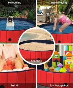 Costway 55'' Foldable Dog Pet Pool Kiddie Bathing Tub Indoor Outdoor Leakproof Portable 11 Costway 55'' Foldable Dog Pet Pool Kiddie Bathing Tub Indoor Outdoor Leakproof Portable -Swimming Pools Sales unnamed file 1595