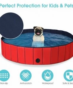 Costway 55'' Foldable Dog Pet Pool Kiddie Bathing Tub Indoor Outdoor Leakproof Portable 12 Costway 55'' Foldable Dog Pet Pool Kiddie Bathing Tub Indoor Outdoor Leakproof Portable -Swimming Pools Sales unnamed file 1596
