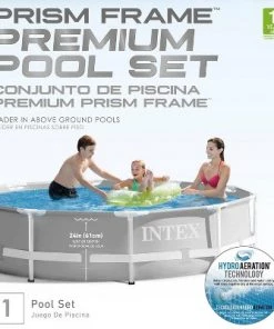 Intex 26701EH 10ft x 30in Prism Frame Metal and PVC 4-Person Outdoor Above Ground Swimming Pool Set with 330 GPH Filter Pump and Easy Set-Up, Gray -Swimming Pools Sales unnamed file 160