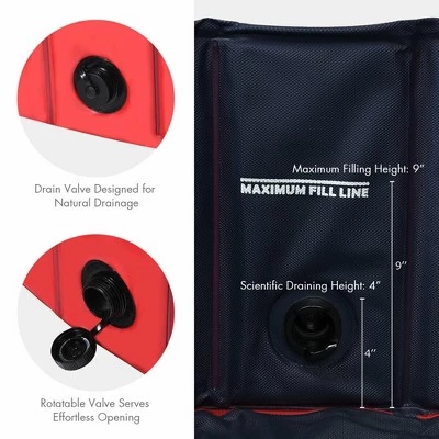 Costway 55'' Foldable Dog Pet Pool Kiddie Bathing Tub Indoor Outdoor Leakproof Portable 8 Costway 55'' Foldable Dog Pet Pool Kiddie Bathing Tub Indoor Outdoor Leakproof Portable - Image 8