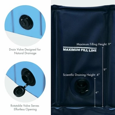 Costway 55'' Foldable Dog Pet Pool Kiddie Bathing Tub Indoor Outdoor Portable Leakproof 8 Costway 55'' Foldable Dog Pet Pool Kiddie Bathing Tub Indoor Outdoor Portable Leakproof - Image 8