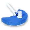 Swimline HydroTools 8110 Swimming Pool Flexible Weighted Half Moon Spa Maintenance Vacuum Head with Brush Surface and Rounded Shape for Corners