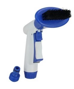 Pool Central Swimming Pool Filter Cleaning Spray Brush Head 8" - Blue/White