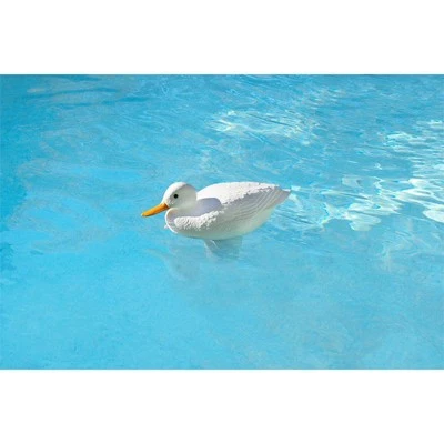 Swim Central 16" White Duck Floating Swimming Pool Chlorine Dispenser 1 Swim Central 16" White Duck Floating Swimming Pool Chlorine Dispenser