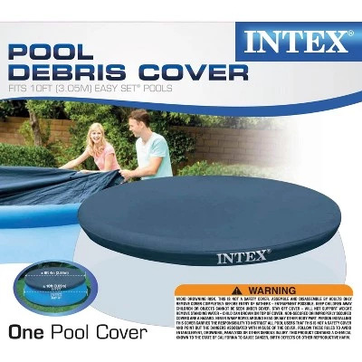 Intex 10 Foot Easy Set Pool Debris Cover & 530 GPH Pool Cartridge Filter Pump 4 Intex 10 Foot Easy Set Pool Debris Cover & 530 GPH Pool Cartridge Filter Pump - Image 4