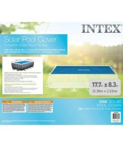 Intex 29026E 9 x 18 Foot Rectangular Solar Frame Set Swimming Pool Cover with Carrying Bag and Drain Holes, (Pool Cover Only) -Swimming Pools Sales unnamed file 1803