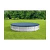 Intex 28031E 12 Foot Round Frame Set Easy Above Ground Swimming Pool Debris Cover with Tie-Down Ropes and Drain Holes, (Pool Sold Separately)