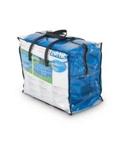 Intex 29024E 16 Foot Above Ground Swimming Pool Solar Cover with Carry Bag, Blue