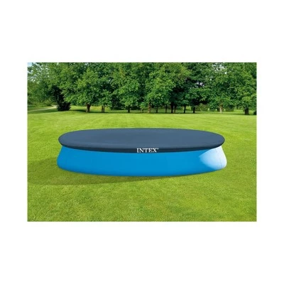 Intex 28023E Easy Set Above Ground Swimming Pool Vinyl Round Cover with Drain Holes and Nylon Tie-Down Ropes, Pool Not Included 3 Intex 28023E Easy Set Above Ground Swimming Pool Vinyl Round Cover with Drain Holes and Nylon Tie-Down Ropes, Pool Not Included - Image 3