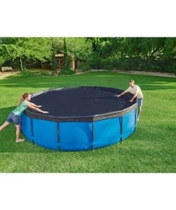 Bestway Flowclear 15 Foot Round Above Ground Swimming Pool Debris Cover (Pool Not Included) for Steel Pro MAXTM Pools, Black -Swimming Pools Sales unnamed file 1858